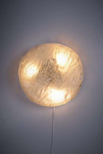 German Vintage Round Ceiling Lamp By Kaiser Idell, 1960s photo furniture