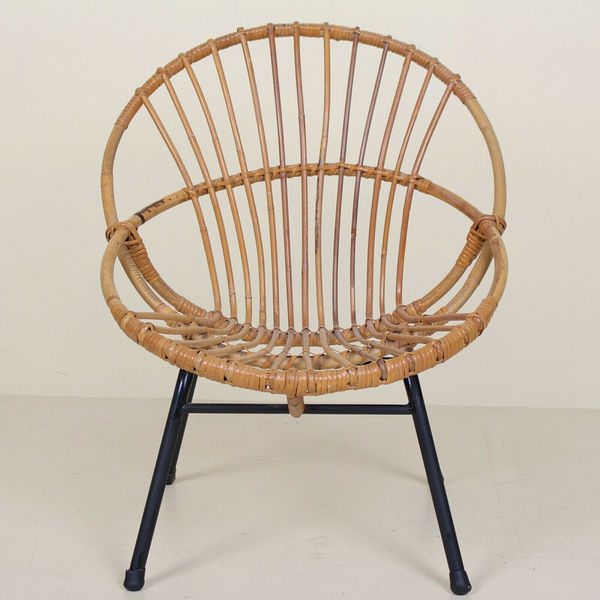 Vintage Satellite Tub Chair Circle Bamboo Cane Wicker Rattan Mcm Vintage Satellite Tub Chair Circle Bamboo Cane Wicker Rattan Mcm Vinterior