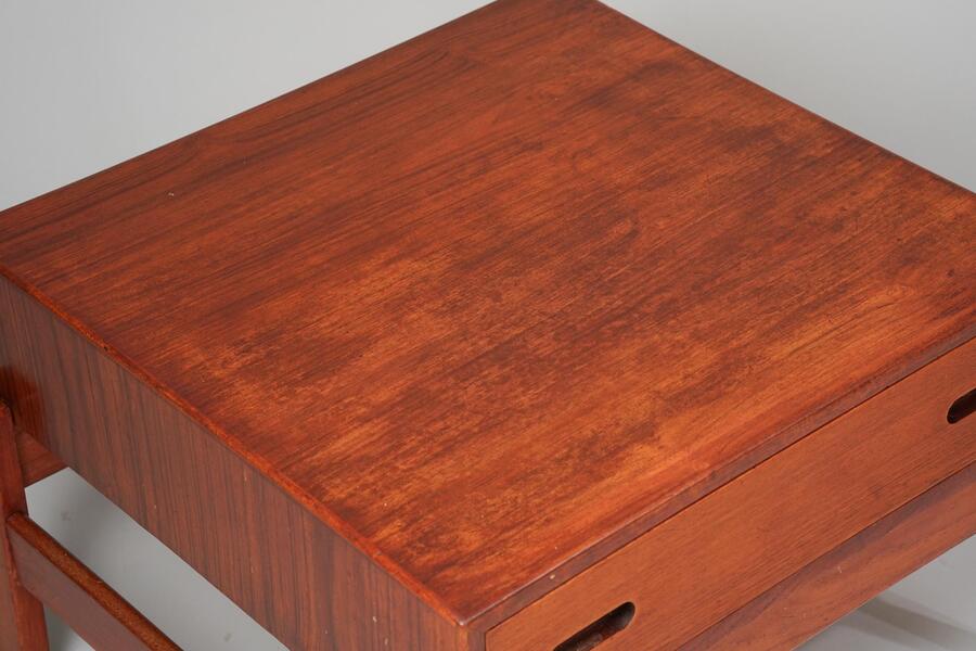 Scandinavian Modern Side Table, Illum Wikkelsø, Hjørring Møbel, Denmark, 1960s photo furniture