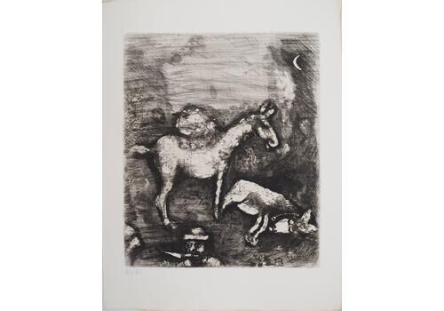 Marc Chagallthe Two Mules   Original Etching   Ref. Sorlier #1971952