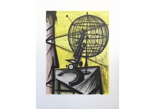 Bernard Buffetscience : The Microscope   Original Lithograph (Mourlot 1969)1969