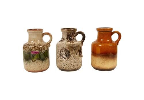 Vintage West Germany Vases Set Of 3, 1970s