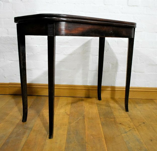 Antique Victorian Turn Over Top Tea Table Console Desk
