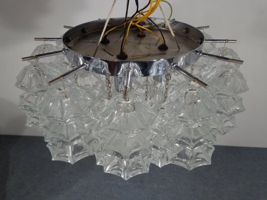 Glass Ceiling Light By J. T. Kalmar For Kalmar, 1960s photo for sale