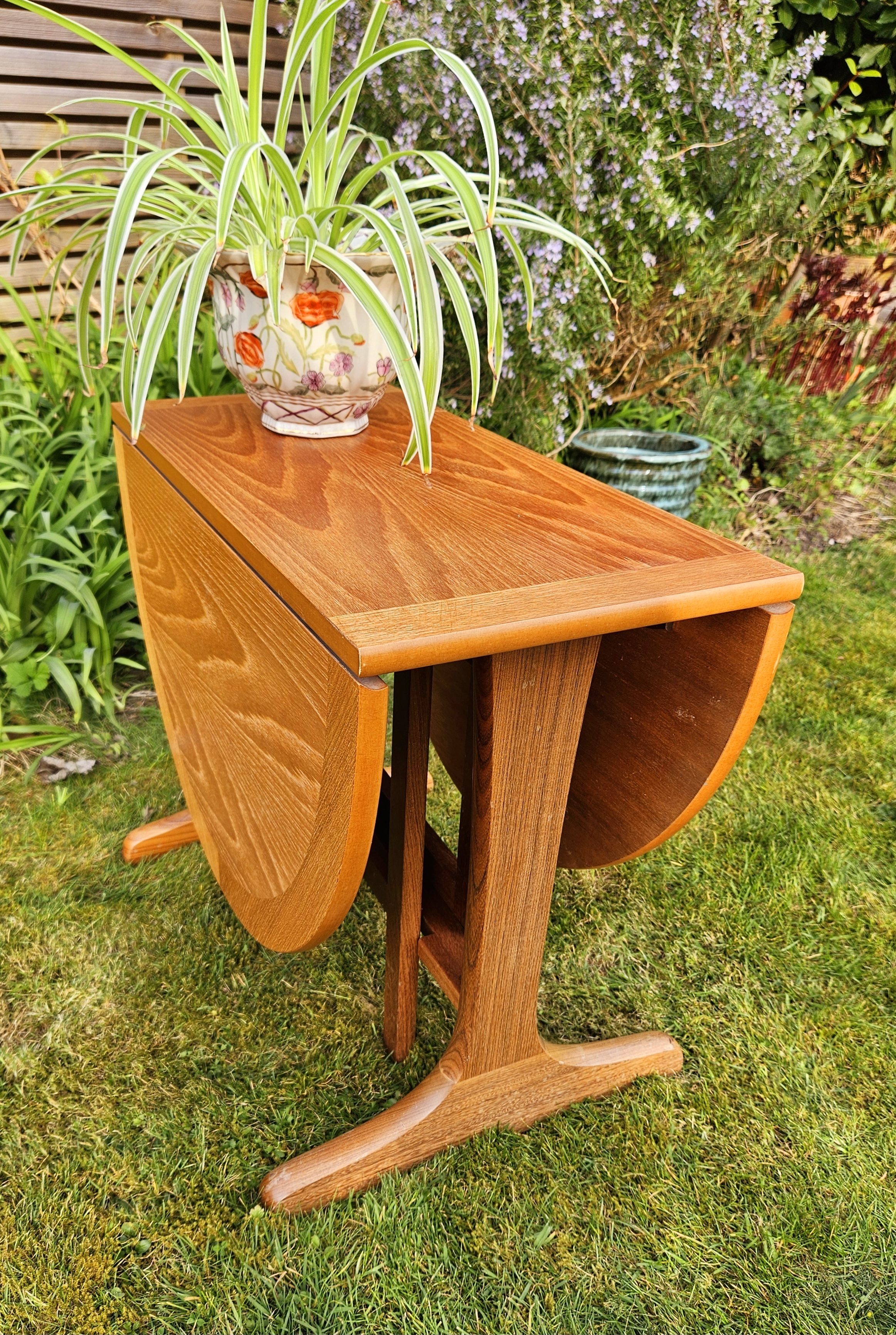 Mid Century, Parker Knoll, Teak, Drop Leaf, Folding Side Or