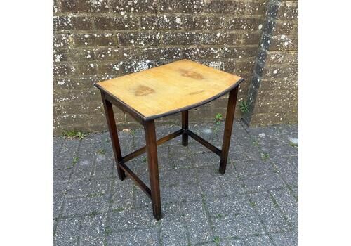 Unique Hand Sanded Retro Vintage Oak Table, Lamp Table, Sanded Plant Stand, Vintage Table (46cm X 50cm X 37cm)