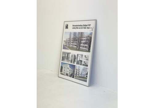 Framed Poster Weissenhofsiedlung Stuttgart 1927 Ludwig Mies Van Der Rohe