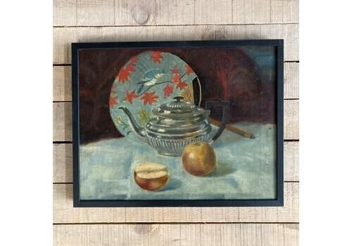 19th C. Aesthetic Oil Painting   
