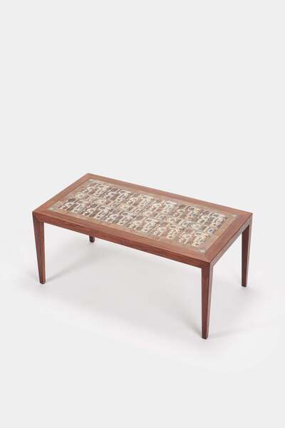 Severin Hansen Coffee Table, Royal Copenhagen, 60s photo furniture