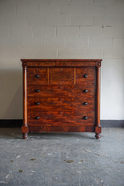 Scottish Victorian Mahogany Chest Of Drawers C1880 Scotland
