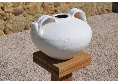 An Ancient French Wine Or Water Cruche / Large Wine Pitcher From The 1700s / Hand Thrown Clay Jug From Sw France / Interior Design Jug