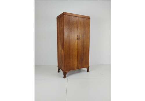 1920s Light Oak Compactom Ltd Gentleman’s Wardrobe