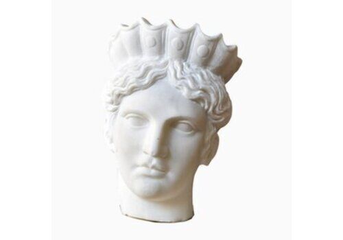 Solid Marble Bust Sculpture Of A Woman In Classical Greek Style – 20th Century