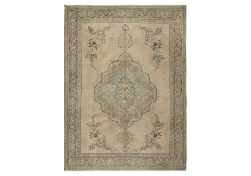 9.4x12.8 Ft One Of A Kind 1960s Turkish Large Rug. Rustic Handmade Large Carpet