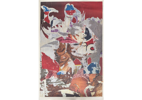 Mimmo Rotella Torn Poster Lithograph Offset 1991 120x80 Cm