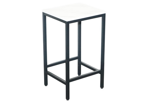 Lovely Modern Faux Marble Effect Top Side Plant Lamp Table