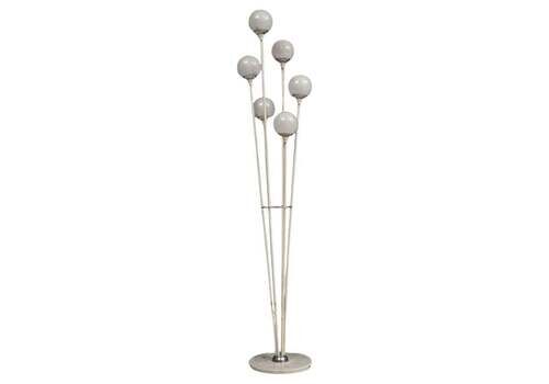 Stilnovo Alberello Floor Lamp, 1960s, White Metal & Marble Base