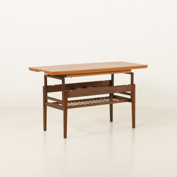Vintage Elevator Teak Table Attr. To Kai Kristiansen, 1960s photo 1049.0