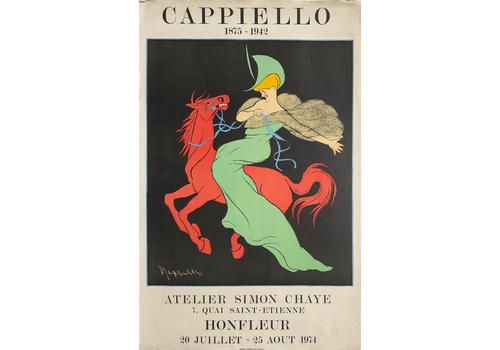 Cappiello Poster Poster Lithograph Expo Honfleur 1974 Atelier Simon Chaye