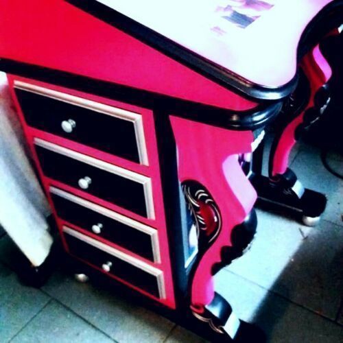 Stunning Fuchsia Pink And Black Davenport Desk Bureau With Outsize Florals Vinterior Stunning Fuchsia Pink And Black Davenport Desk Bureau With Outsize Florals Vinterior