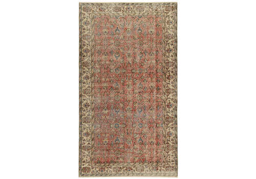 4x6 Red Turkish Vintage Area Rug   45900
