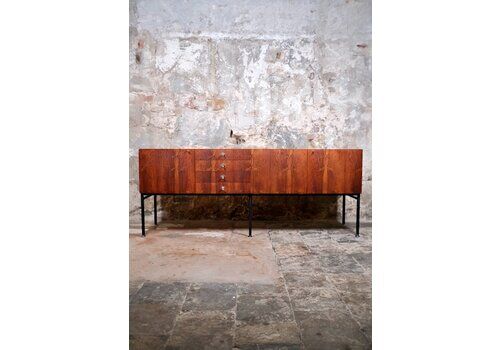 Rosewood Sideboard 816 By Alain Richard For Meubles Tv, France, 1960