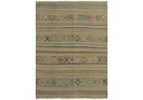Handmade Multicolor Oriental Kilim Rug 170 Cm X 222 Cm