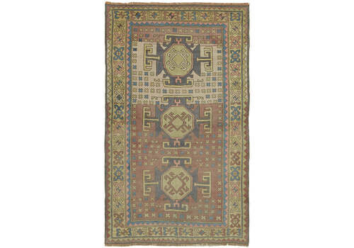 Handmade Vintage Purple Anatolian Rug 141 Cm X 220 Cm