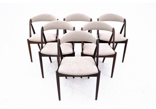 Set Of Chairs Designed By Kai Kristiansen From The 60s, Denmark, Model 31. After Renovation.