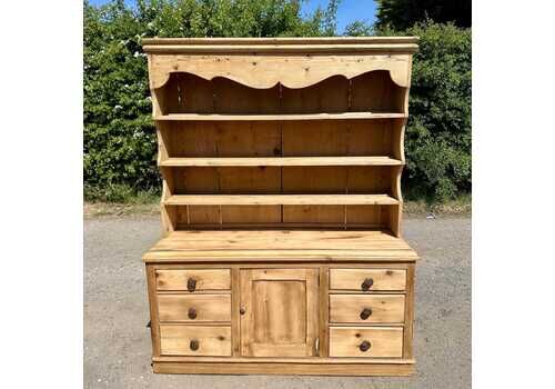 Dresser   English Pine Dresser, Victorian