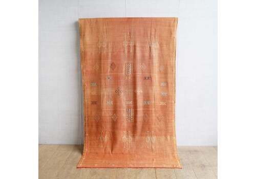 Moroccan Cactus Silk Rug, Mid 20th Century