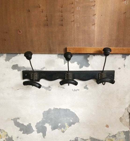 Vintage Wood And Metal Coat Hook Coat Hooks Vintage Wall Decor