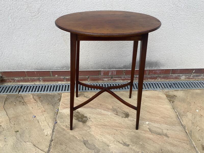 Antique Edwardian Hall Table / End Table / Side Table / Lamp Table / Plant Stand photo furniture