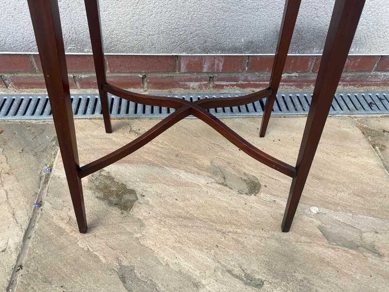 Antique Edwardian Hall Table / End Table / Side Table / Lamp Table / Plant Stand photo 100.0