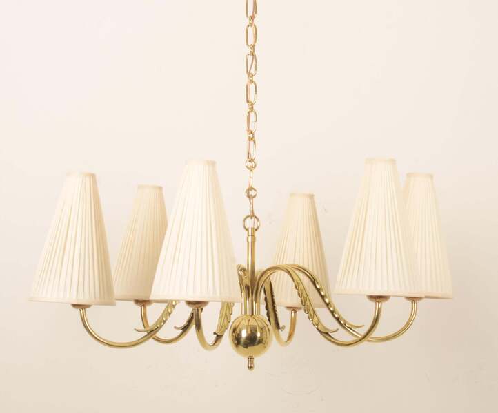 Brass Chandelier By Josef Frank For J.T. Kalmar photo furniture