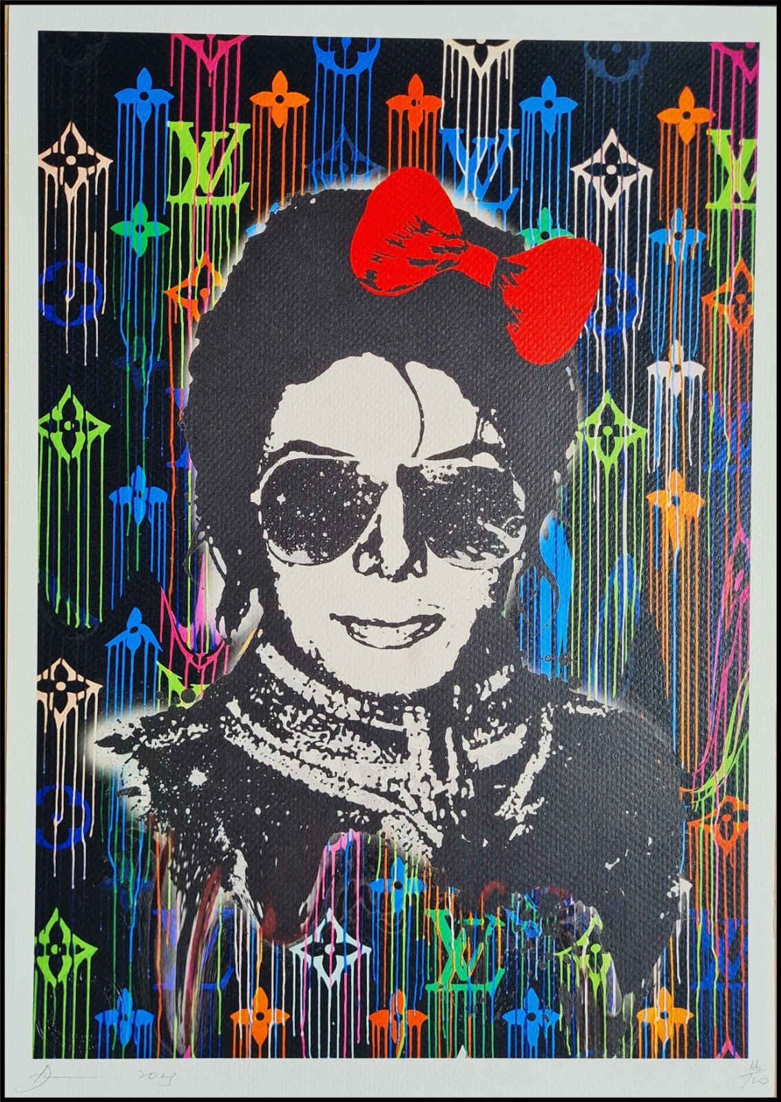 Death Nyc * Michael Jackson * 45 X 32 Cm * Signed * Limited