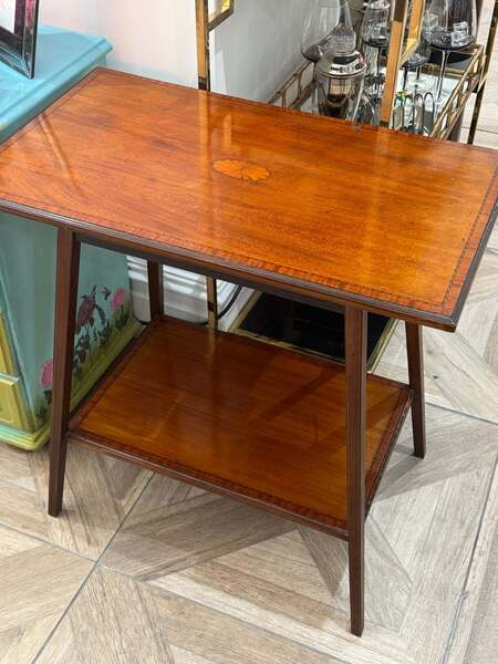 Edwardian Inlaid Occasional Table photo for sale