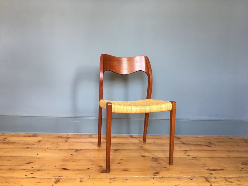 Mid Century Danish Dining Chair By Niels O Moller Model 71 1960s