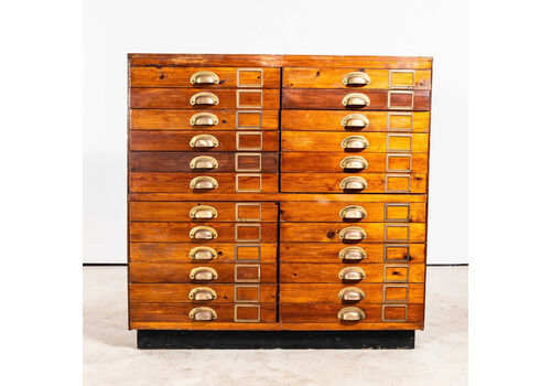 1950’s Engineers Double Drawer Units – Twenty Four Drawers