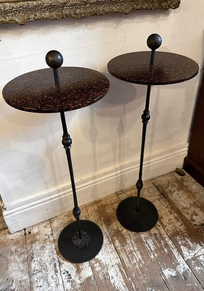 Tortoise Shell Paper And Iron Martini Tables photo Furniture