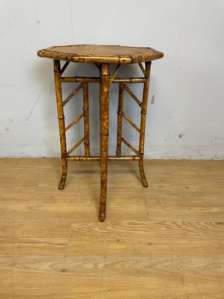 C19th Bamboo Occasional Table In Good Original Condition photo furniture
