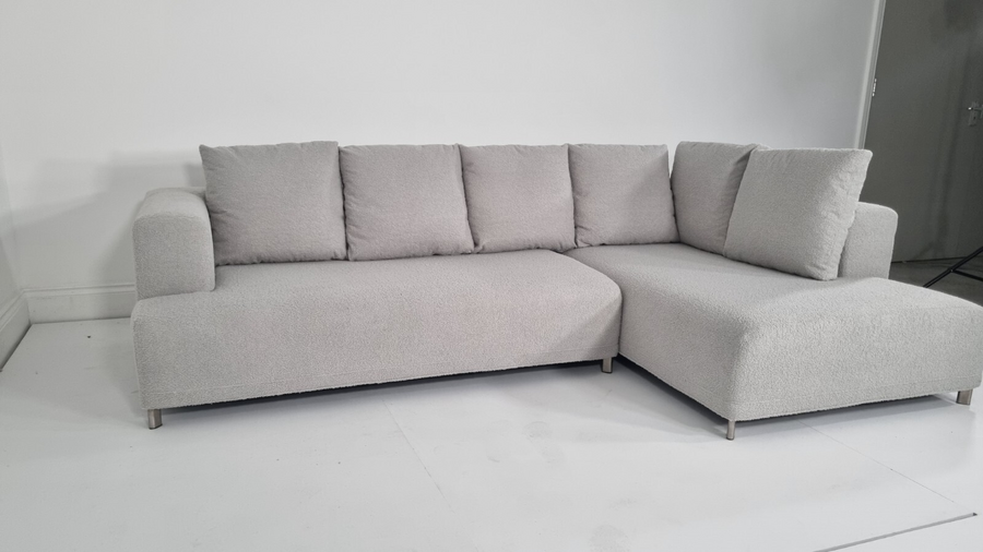 Ligne Roset Opium L Shape In Luxuriously Soft Boucle Fabric In Ex. Con. photo furniture