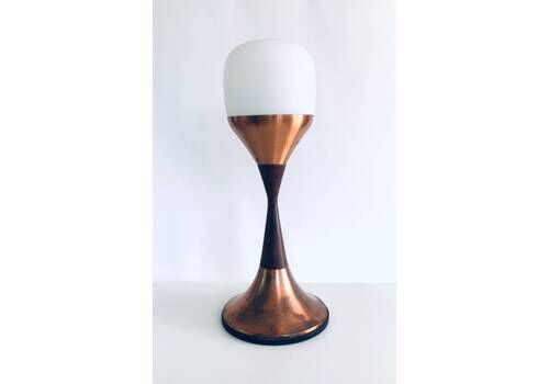 Midcentury Modern Scandinavian Design "Atomic" Low Floor Lamp, Denmark 1950