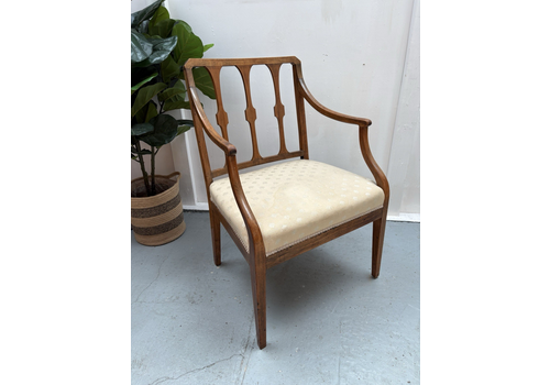 Antique Carver Accent Chair Mahogany, Victorian, Sheraton Revival C.1900