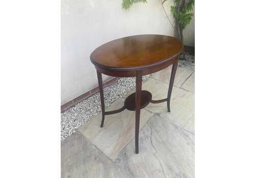 Antique Edwardian Two Tier Mahogany Side Table Lamp Table Vintage Console Table