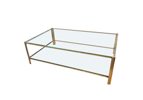 Large Midcentury Two Tier Coffee Table Designed By Jt Lepelletier