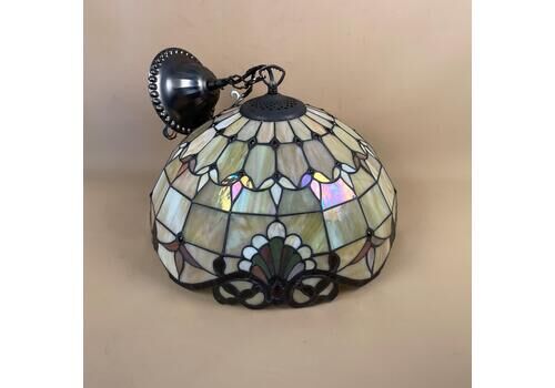 Tiffany Lamp Shade Pearl Floral Pattern Lampshade Ceiling Lamp Stained Glass Stained Lightshade Light Patterned Table Lamp Antique Vintage