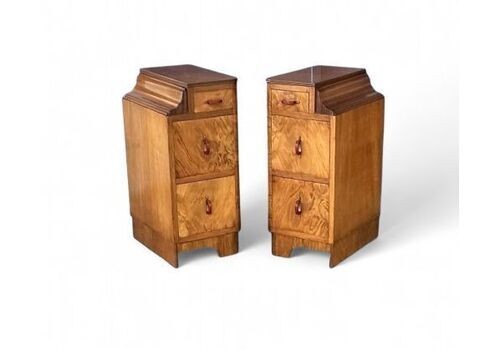 Pair Of Art Deco Bedside Tables