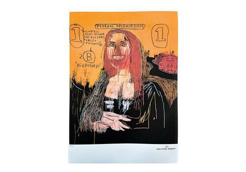 Jean Michel Basquiat (After)   Mona Lisa   Signed, Certificate, Limited Edition 70/300, 50 X 70 Cm #Basquiat #Artprint