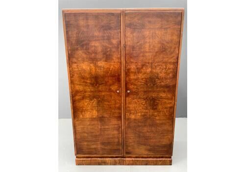Restored Mid Century Walnut Wardrobe By Tatra Nábytok, Czechoslovakia, 1930s–1960s